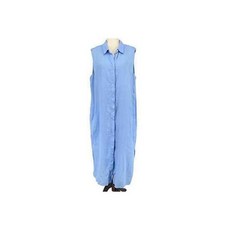 띠어리 NWT 결함 민소매 린넨 미디 원피스 페리윙클 사이즈 XXL 보헤미안 어머니생신선물