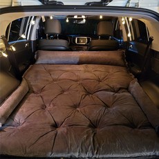 나스카피 7.5cm 일체형베개 SUV 캠핑 차량용 차박매트 자충 에어매트, 7.5cm(블랙)
