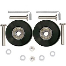ORO 1 쌍의 러 기지 휠 교체 64 68 70 75 80 84 87 90mm 캐리어 휠 캐리어 용 8mm (0.31) 베어링 휠 인라인 아웃 도어 스케이트 및 (40mm), 40mm