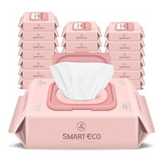 스마트에코 안단테 72매 20팩 캡형 아기물티슈 62G, 20개