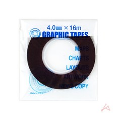 라인테이프 4mm 검정, 1개
