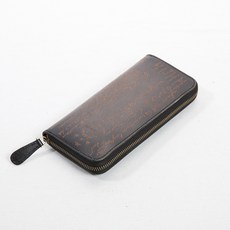 오리지널 핸드메이드 유럽 앤티크 소가죽 지갑 남성 베지터블 가죽 조각 장지갑