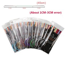 치아오구스틸원형 뜨개질 바늘 스테인레스 스틸 튜브 크로셰 바느질 도구 2021 2.25cm-10cm 40cm 100cm