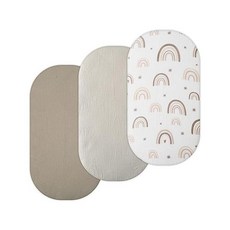 TansyPanda Muslin Bassinet Sheets for Munchkin Brica 4moms MamaRoo Nordmiex Snoo Bassinet Pack, one option, one option, 1개