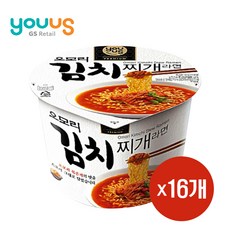 팔도 오모리 김치찌개라면 큰컵 150g, 16개