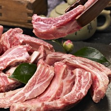 한돈 등갈비1kg, 덩어리(통갈비)1kg, 1세트