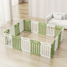 고양이 강아지 애견용 울타리 높이 50cm 펜스 가정용 12pcs, white