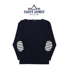 세인트제임스 길도U 엘보패치 긴팔티셔츠 네이비 SAINT JAMES