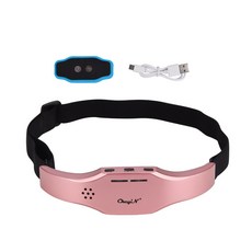 CkeyiN 전동 머리 수면기 안마기 마사지기 수면 기기 수면 보조기 USB 충전식, 핑크