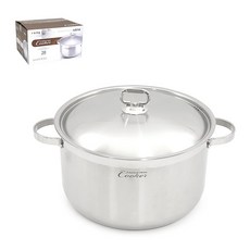 키친아트 인덕션 곰솥 냄비 28cm 30cm 스텐 할로겐 핫플레이트 IH 조리 가스렌지 스테인레스 가능, (28cm)