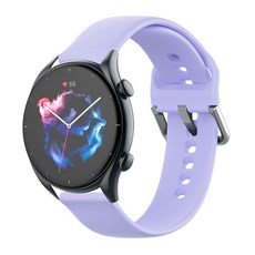 스페이스쉴드 샤오미 어메이즈핏 GTR4 GTR3 PRO GTR2 2e GTR 47mm 호환 스트라토스 베이직 실리콘 스트랩 시계줄 밴드 22mm 3+1, 어메이즈핏 22mm, 퍼플블루
