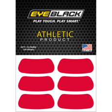 EYEBLACK Red 컬러 아이블랙 12 pair (24개) 아이패치 스티커, 레드, 24개