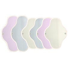 면달셋 면생리대 / 중형4장+대형2장 / 발암물질없는 생리대, 파스텔, 1개, 6개입