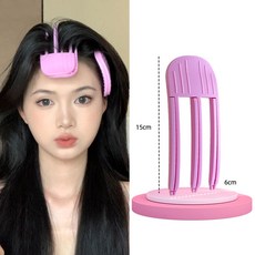 클립 헤어 루트 푹신한 컬링 모양 헤어핀 볼륨 롤러 여성 고정 앞머리 패션, 1개