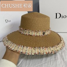 바캉스모자 비치 해변 여성 왕골 벙거지