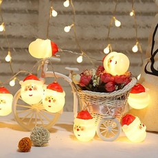 LED 크리스마스 조명 산타 앵두 전구 USB버전, 3m  20구 usb 버전