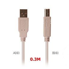 HS + (DA-L) USB2.0 AB 데이터 연장 USB케이블 0.3M (WH3440) - USB케이블 USB2.0 인터페이스 * SEW01E20A, 쿠팡 본상품선택