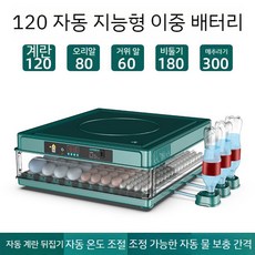 병아리부화기 소형 자동 가정용 스마트 인큐베이터 계란 메추라기 오리 거위, 그린 120, 1개