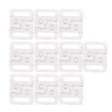 GHSHOP 10 쌍 플라스틱 브래지어 스트랩 플라스틱 클립 후크, 25x19mm, 클리어