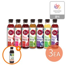 [KT알파쇼핑]청정원 홍초 900ml 7종 3개 + (증)매실청650g