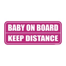 긱베어 베이비온보드 자석 아기가타고있어요 baby in car 베이비인카 반사 탈부착 마그넷 baby on board, 6. 핑크, 1개