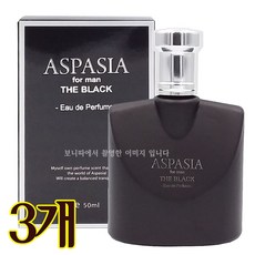 (3개)아스파시아 오데퍼퓸 포맨 더블랙 향수, 1세트, 50ml - 페라리블랙향수