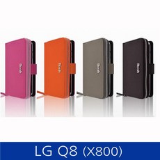 ksw89602 LG Q8. 로아 지퍼 천연가죽 폰케이스 X800 gg174 case