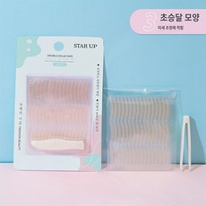 [STAR UP ] 누드 대용량 쌍꺼풀 테이프 레이스 192매, 2개, 초승달 모양