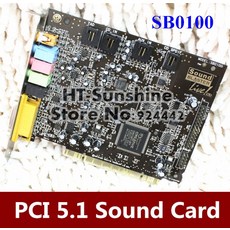 사운드 블래스터 라이브 5.1 SB0100 PCI 카드 창의력 테스트 완료 잘 작동, 1개