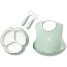 베이비 보룬 [일본 정규품 보증 첨부] 밀 타임 세트 4pcs 파우더 그린, 1개
