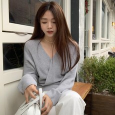 [제이엘프] [another leeds] 던스 랩 니트 브이넥니트/러블리니트