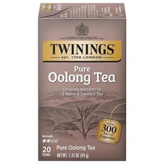 트와이닝 퓨어 카모마일 허브 티백 50개입(6팩), 퓨어 우롱, 20 Count (Pack of 6)