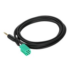 르노 업데이트 목록을위한 Biurlink 라디오 Aux 케이블 오디오 입력 와이어, 01 only male cable, 01 only male cable
