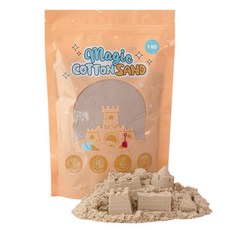 따블리에 매직 코튼 샌드 모래놀이, 1개, 1kg, 브라운 1개, 1kg, 브라운