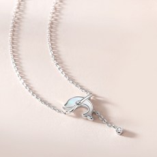 돌고래은목걸이