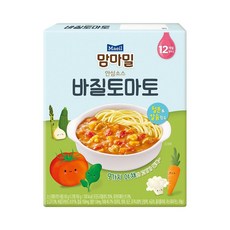 맘마밀 안심소스 바질토마토 160g 4개입 12개월부터섭취, 4개