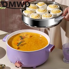 가정용 전기찜기 멀티 쿠커 요리 스튜 수프 전기 국수 세라믹 죽 글레이즈 다기능 냄비, 01=PurpleNoSteamer
