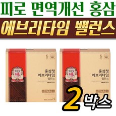 50대 남성 홍삼액 정관장 에브리타임밸런스 30개x2박스 피로 면역력에 좋은 홍삼팩, 2개, 300ml