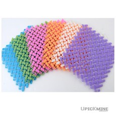 UPICKMINE 논슬립 칼라 퍼즐매트 1P 조립매트, 퍼플, 1개