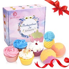 Bath Bombs 8 pcs Natural & Mixed Colour Bubble Bath Gift Set Fizzy Spa to Moisturize Dry Skin Bes, 단일상품