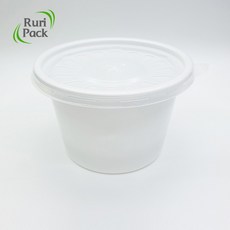105파이 (대) - 화이트+뚜껑x100개-★세트★