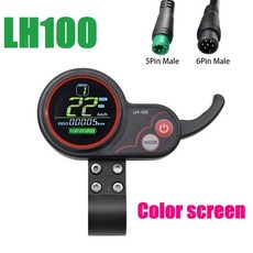 Kugoo 전기 스쿠터 Ebike LCD 디스플레이 속도계 액세서리 LH100 대시 보드 스로틀 계량기 24V-60V 6, 1개