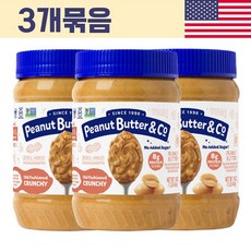 [3개묶음] 피넛버터앤코 올드패션드 크런키 Peanut Butter Co Peanut Butter 454g 땅콩버터 스프레드, 3개