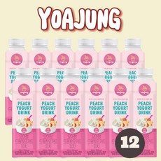 [한달행사] 요아정드링킹요거트피치500ML, 12개, 500ml
