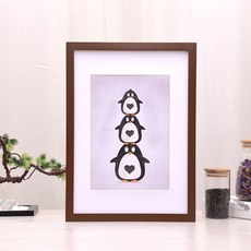 디지털액자 크리스탈 사진프레임 진열대 벽걸이 디지털 사진벽 액자벽 소품 아이디어, C05-커피-U84, T07-18inch[ 놓을수있음 35.5*45.5CM]