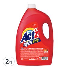 액츠 클린젤 일반 드럼 겸용 액상세제 본품, 3.1L, 2개