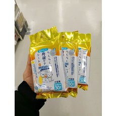 [3개묶음]슈퍼캣 라쿠 프리미엄 발바닥 케어 티슈30장, 3개