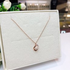 로이드 진주 리프 10K 골드 목걸이 인천 뉴코아점