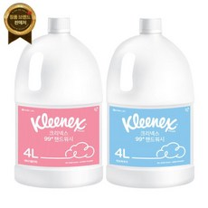 크리넥스최종가 12.950원 99+ 핸드워시 거품형 대용량 4L 허브파우더향 - 워터리플라워향, 1개