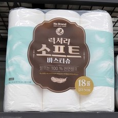 쌍용 럭셔리 소프트 바스티슈 50m x 18롤, 18개입, 1개, 50길이
